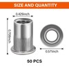 5/16"-18UNC Rivet Nut, Stainless Steel 304 Flat Head Insert Nutsert,
