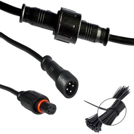 JXOFROAD 60in/150cm Extension Cable Wire for LED Light,RGB Multicolor 4-Core Waterproof Extent Cable Wire for RGB Rock Lights Boat Drain Plug Light(Pack of 2)