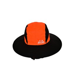 MOUNTFOOTPRINT Wide Brim Waterproof Bucket hat Sun Protection Fishing hat rain Hats Summer Unisex Water Resistant (Orange)