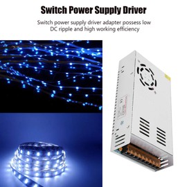 AC to DC Converter, Aluminum Alloy Switch Power Supply Driver Adapter, DC24V LED Screen Strip Light 3D Printer Power Supply(S-480-24（24V/20A/480W） AC110/220V±15%)