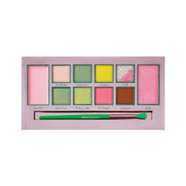Profusion Cosmetics Matcha Break 10 Shade Eye and Face Palette with Brush, Multi Finish Palette to Achieve Eye Catching Bold Looks