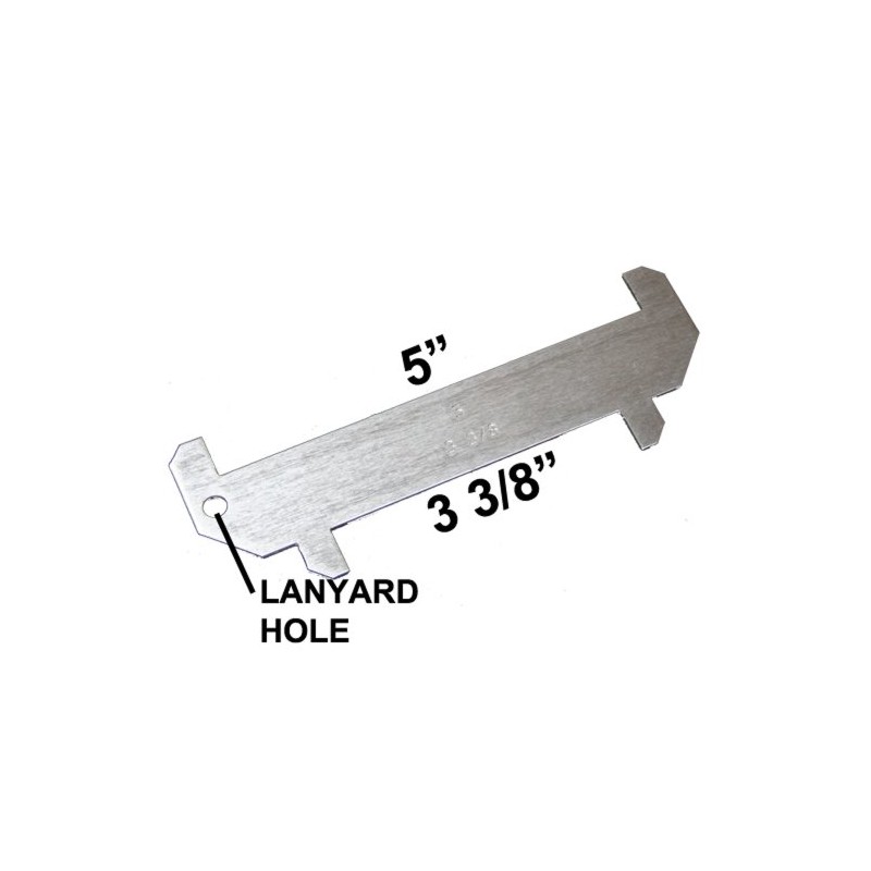 JCS (2024) 5x3-3/8 Aluminum Lobster Gauge – Outer Cape Sizing