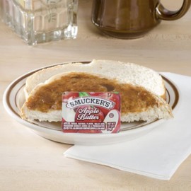 Apple Butter Single Serve Cups 0.5 oz – Pack of 25 – Individual Portions for Breakfast, Catering, Restaurants, Hotels, Cafeterias, Buffets, Takeout, Kosher, Fat-Free, Ready to Serve