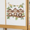 Cute Little Monkey Swinging Wall Stickers, sacinora Cartoon Animal Wall
