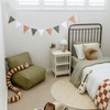 Neutral Triangle Flag Banner - Kids Bedroom Decorations,Sage Green Beige