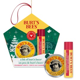 Burt's Bees A Bit of Burt's Bees Cranberry Spritz - Juego de regalo de bálsamo labial y bálsamo de manos, cuidado de la piel y cuidado de labios de origen natural, juego de 2 piezas, 0.15 oz./0.3 onzas.