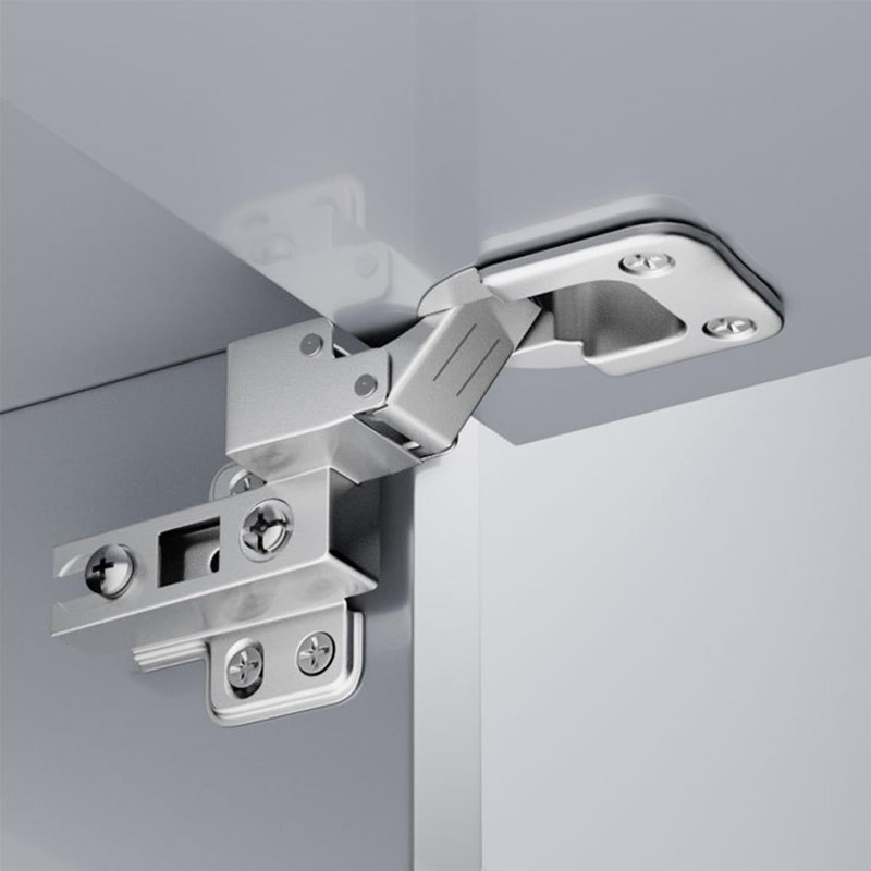 10 Pack (5 Pairs) Side-Mounted Hinges for Floor Cabinets, Dressers,