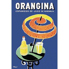 Hot Stuff Orangina 8" x 10" Vintage Ad Poster Print