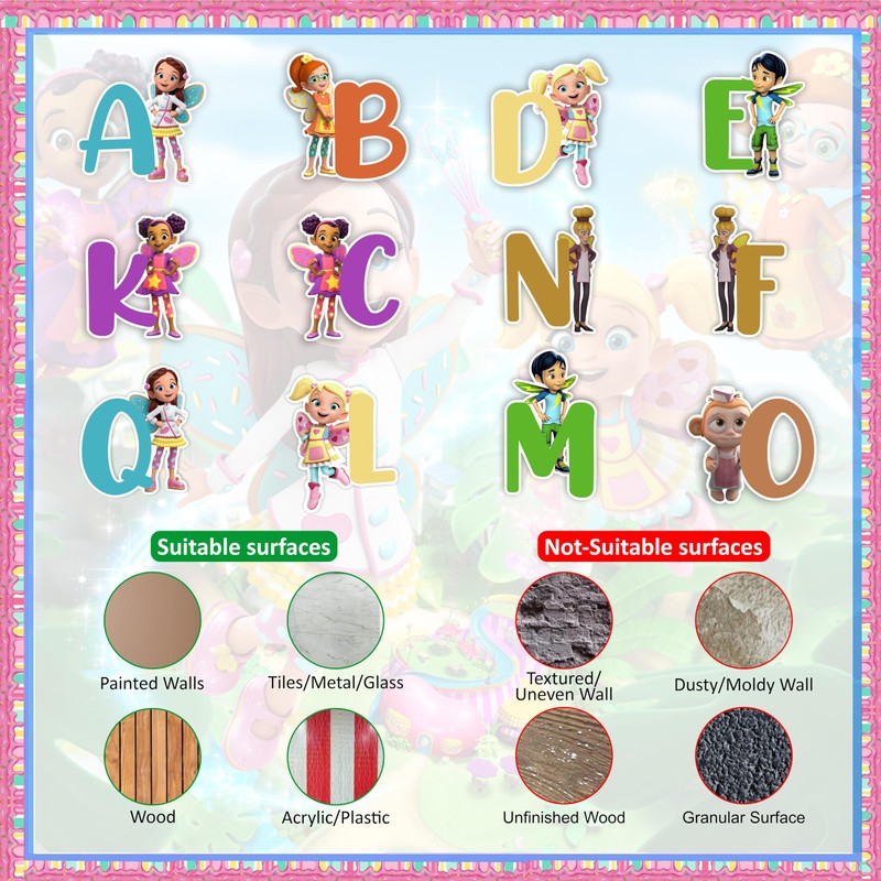 Seyal® Buterbean Cafe A - Z Alphabet Wall Sticker