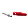 WITTKOWARE 4 mm banana plug with non-slip grip sleeve, screw/solder