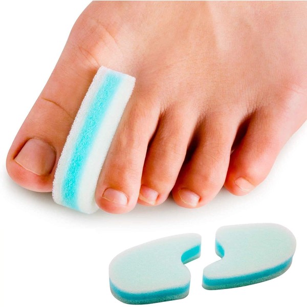 Sumifun Toe Spacers, 8 Packs of Toe Separators for Align Toes and Overlapping Toes and Hammer Toe Pain Relief