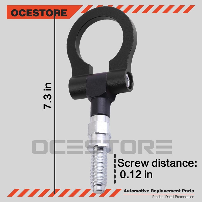 OCESTORE Track Racing Style Tow Hook Towing Eye CNC Aluminum