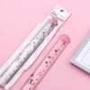 15CM Pink Cats Claw Straight Rulers, Plastic Measuring Tool Kawaii