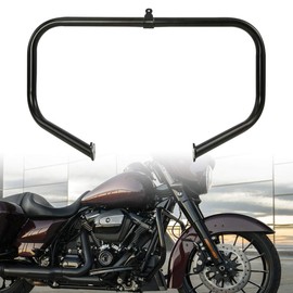 XFMT Black Motorcycle Engine Saddlebag Highway Guard Crash Bar Compatible with Harley Touring Road King Street Glide 2009-2020