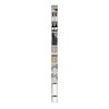 Furinno Fulda 10-Tier Space Saving Storage Shelf Bookcase, 6-Inch Width,
