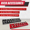 8Pcs Magnetic Socket Organizer Set, 1/2", 1/4" and 3/8" SAE