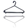 REQUISITE NEEDS Standard Coat Hangers Black Colour Strong Plastic Adult