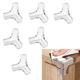 6 Pcs Clear Corner Protectors for Kids, Furniture Protector, Transparent Corner Protectors, Baby Proofing Corners, with Thick Strong Adhesion, for Furniture Against Sharp Corners