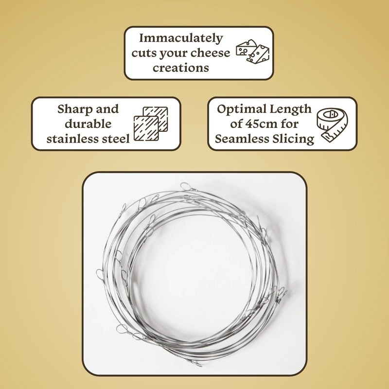 GN Cheese Cutter Replacement Wires, Stainless Steel Cutting Strings for