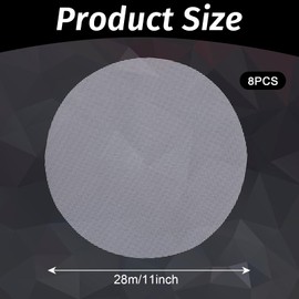 8 Pcs Round Silicone Steamer Liners, 11inch Non-stick Silicone Steamer Mesh Mat Reusable Dumplings Bamboo Basket Inserts Pad Dim Sum Mesh for Home Kitchen Restaurant Cooking and Baking