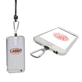 Phone Lasso® 2-Pack – Cell Phone Lanyards with Adjustable Neck and Wrist Straps & 2 Universal Phone Patches – Compatible with Most Smartphones (White) (White)