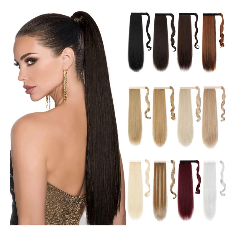 Coleta Postiza Cabello Lacio Caballo Natural Extensiones