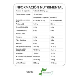 Suplemento De Fertilidad Premium 90 Cápsulas De 545 Mg Nac N/a