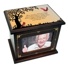 AODIYA Up to 270 lbs Large Wooden Cremation Urns for Adult Male Female Ashes, Funeral Memorial Urns for Human Ashes, Decorative Burial Urns Box and Casket for Men Women Ashes (Tree of Life)