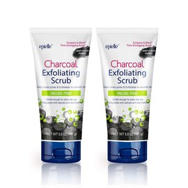 Epielle Charcoal Exfoliating Scrub (2pk) - Deeply cleans unclogged pores and removes dead skin cells, leaving skin smooth 2pk / 에필 숯 각질 제거 스크럽 (2pk) - 모공 막힘 모공을 깊게 청소하고 각질을 제거하여 피부를 매끄럽게 가꿔줍니다 2pk
