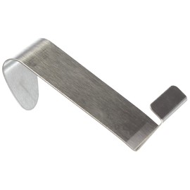Axentia Double Hooks, 2 Towel Hook, Clothes Hook, without Drilling and Glue, approx. 7.5 x 6 cm Silver