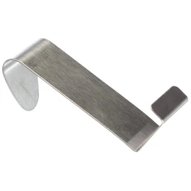 Axentia Double Hooks, 2 Towel Hook, Clothes Hook, without Drilling and Glue, approx. 7.5 x 6 cm Silver