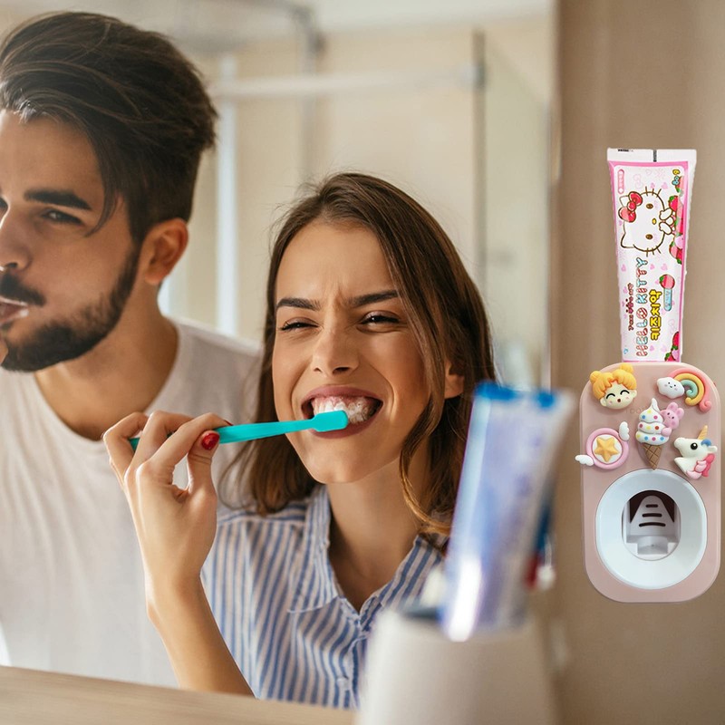 Automatic Kid Toothpaste Dispenser for Shower,Toothpaste Squeezer for Kids &