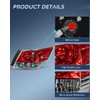 Nilight Taillight Assembly Compatible with 2008 2009 2010 2011 2012