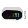 Digital Clock LED Alarm Big Digits Color Display Dimmable Adjustable