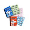 Bingosupermarket Raffle Tickets 1-1000 Cloakroom Tickets - Assorted Colours bordered.