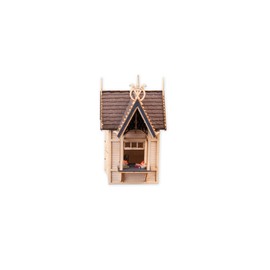 NOCH Souvenir stand, detailed model building, 2.7 x 2.7 x 5.8 cm, suitable for H0, ideal laser-cut kit for dioramas