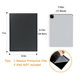 Mingting Magnetic Picture Frame, Holds 8.5x11 Inches Pictures, Reusable Black Magnet Fridge Photo Sleeves for Refrigerator, Locker,Office Cabinet (6Pcs,Black)