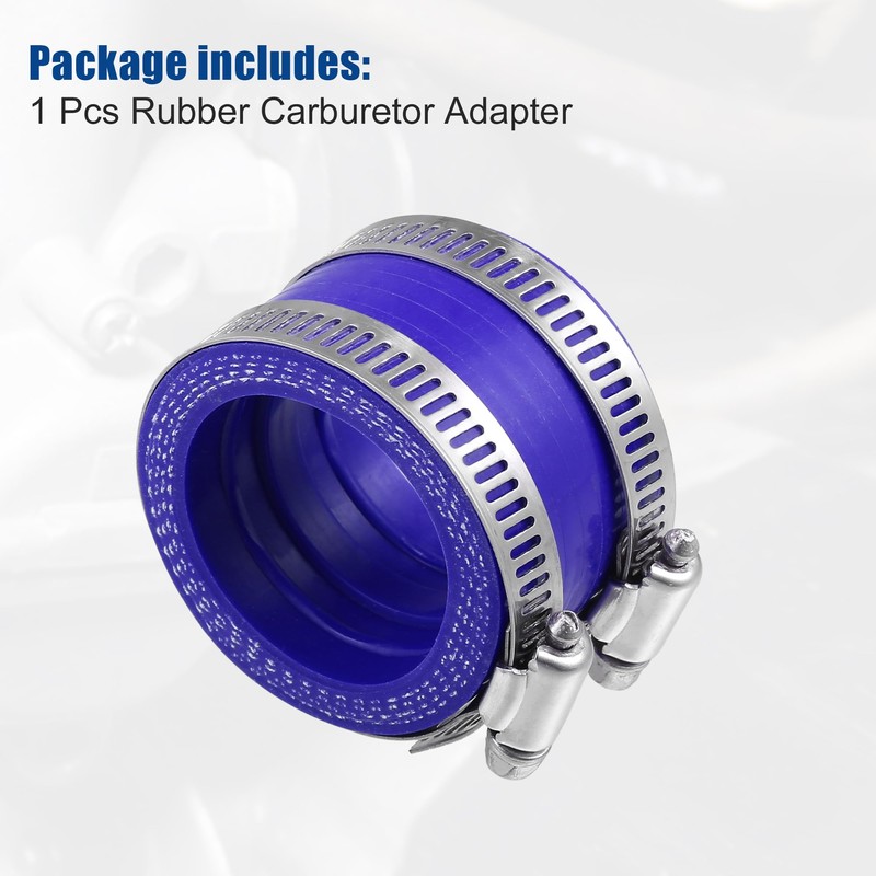 ACROPIX 40mm ID Rubber Blue Motorcycle Carburetor Adapter Inlet Intake