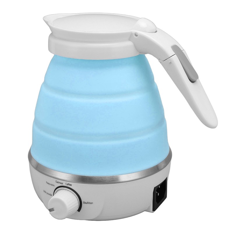 850W Foldable Electric Kettle 600ml Silicone Auto Power Off Collapsible