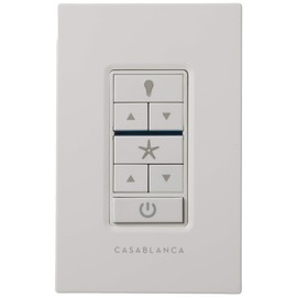 Casablanca Fan Company, 99195, Universal Wall Control, White (Requires Casablanca Receiver - Sold Separately)