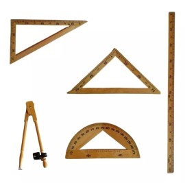 Didakta Paq. De 6 Juegos Geométricos De Maestro, Madera 5 Pzs. C/u