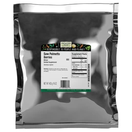 Frontier Co-op Saw Palmetto Berries, 1lb Bulk Bag - Whole, Wildcrafted Berries - Rich in Fatty Acids - Ideal for Saw Palmetto Tea and Healthy Recipes
