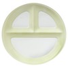 titto P37003 3-Compartment Dish (Round), Light Green