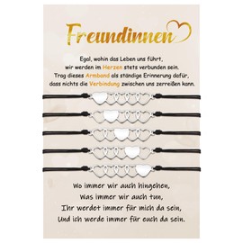 CheersLife Friendship bracelet for 2/3/4/5, heart bracelet, friendship, friendship bracelets, best friends gifts, bracelet for women, girls, Christmas birthday gift