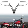 DREAMIZER Motorcycle Mirrors, Universal M8 Black Motorcycle Rear View Side