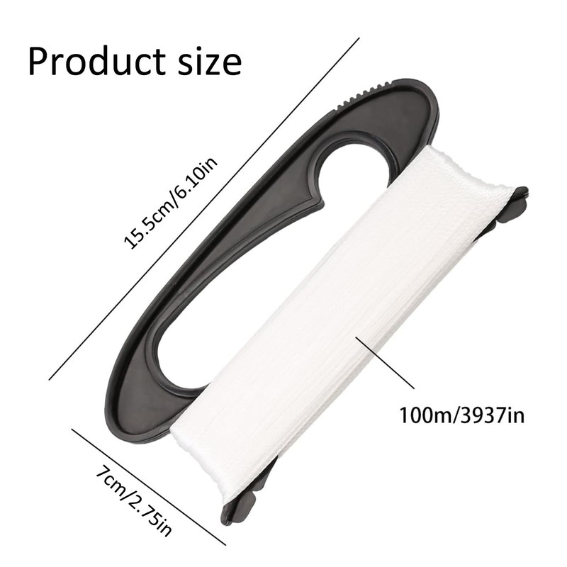 Siliget 100m Flying Kite Line, Kite String with Black Winder