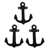 Wowser Nautical Cast Iron Ship Anchor Wall Hooks, 6 Inches,