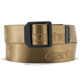 Carhartt Men's Casual Belts, W/Heavy Duty Flexible Stitching, Available in Multiple Styles, Colors & Sizes, Nylon Webbing Ladder Lock (Yukon), L