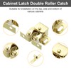 sourcing map 12Pcs Cabinet Latch Double Roller Catch, Lock Stop
