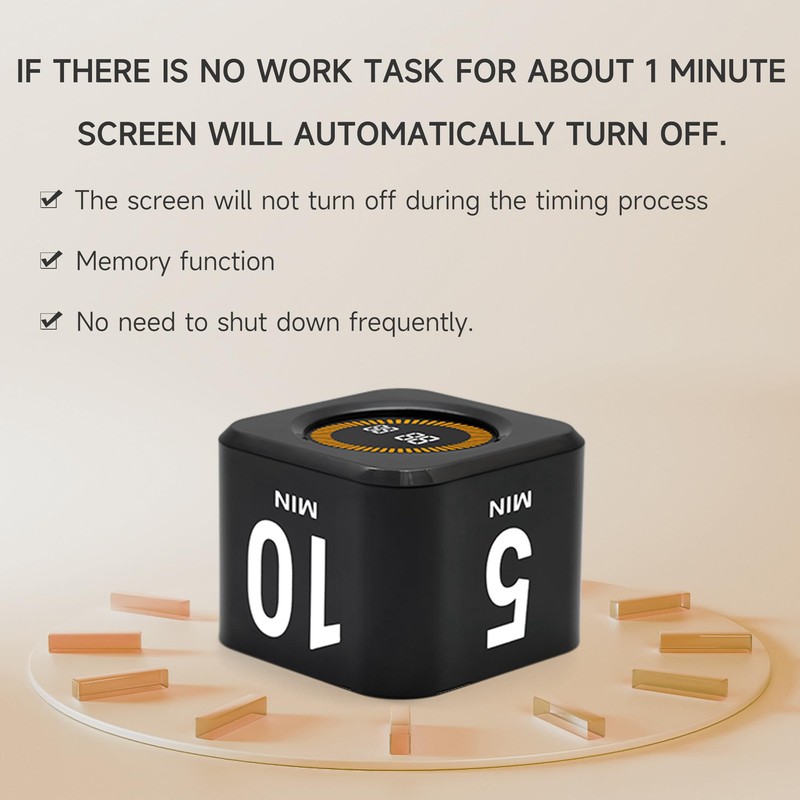 Exlliy Rotating Productivity Timer 5, 25, 10, 50 Minutes Preset,